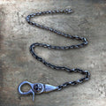 Chrome Hearts Silver T-Bar 1 Clip Wallet Chain  18in