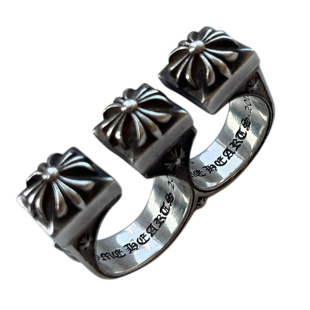 Chrome Hearts double knuckle ring
