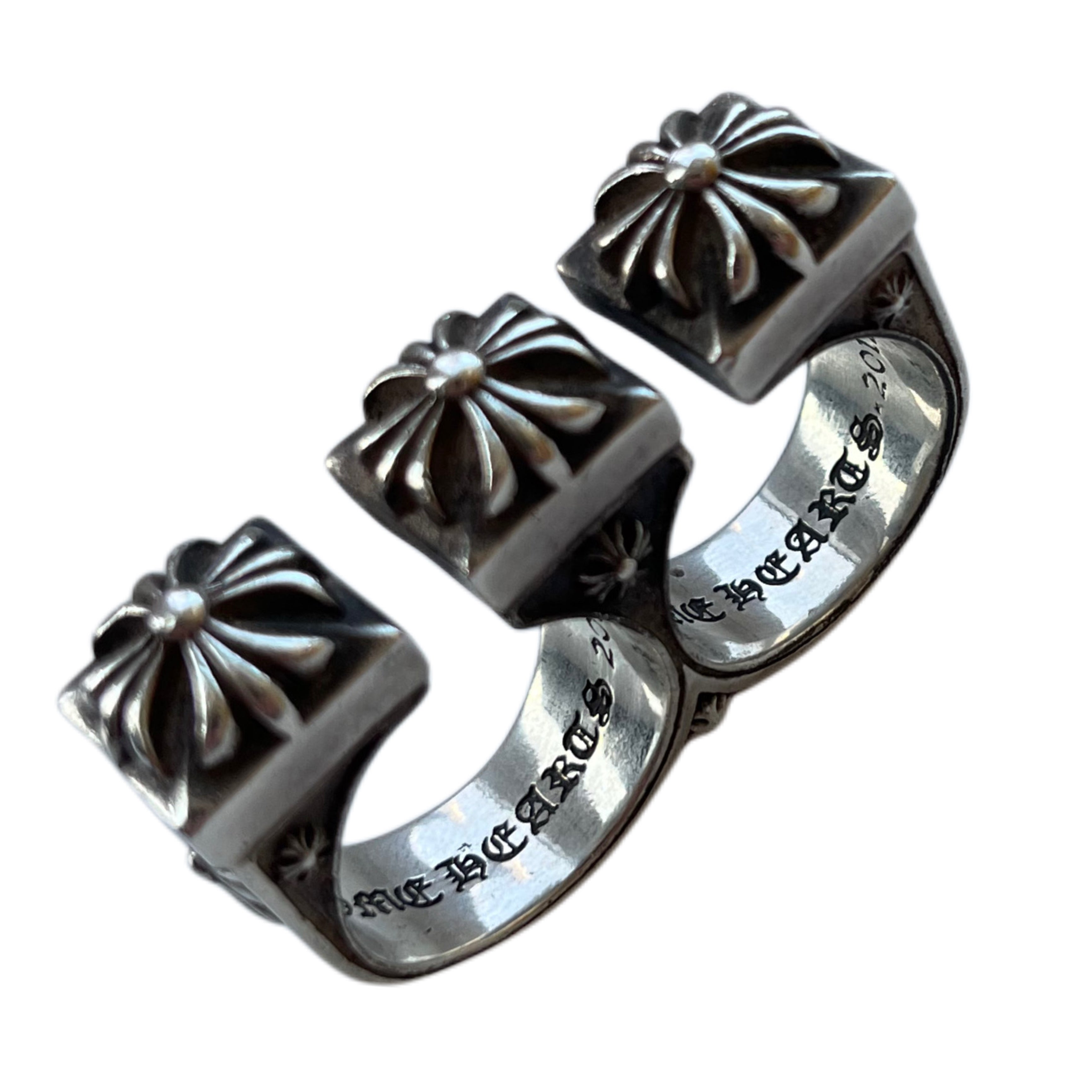 Chrome Hearts double knuckle ring