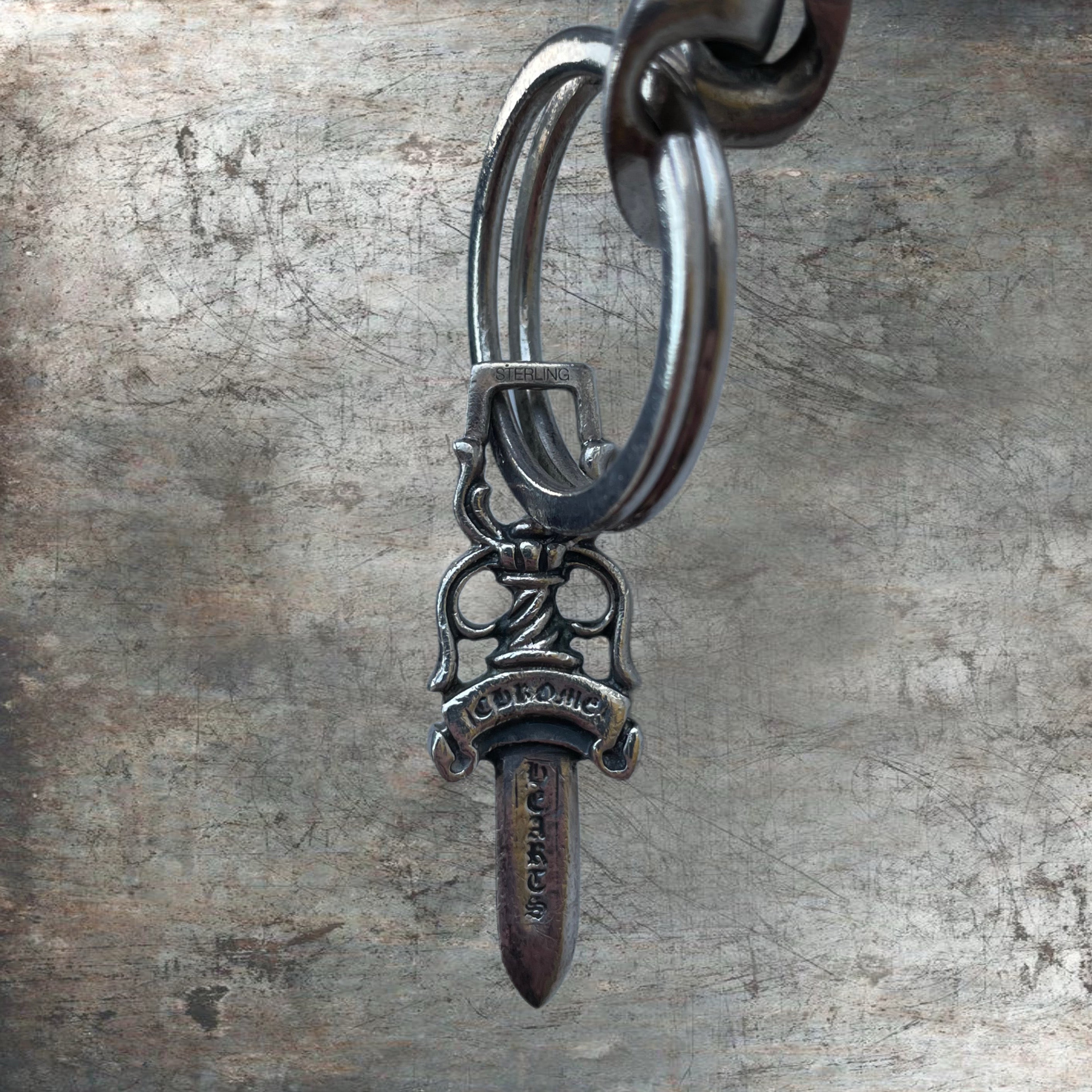 Chrome Hearts Long Classic Keychain .925 Silver