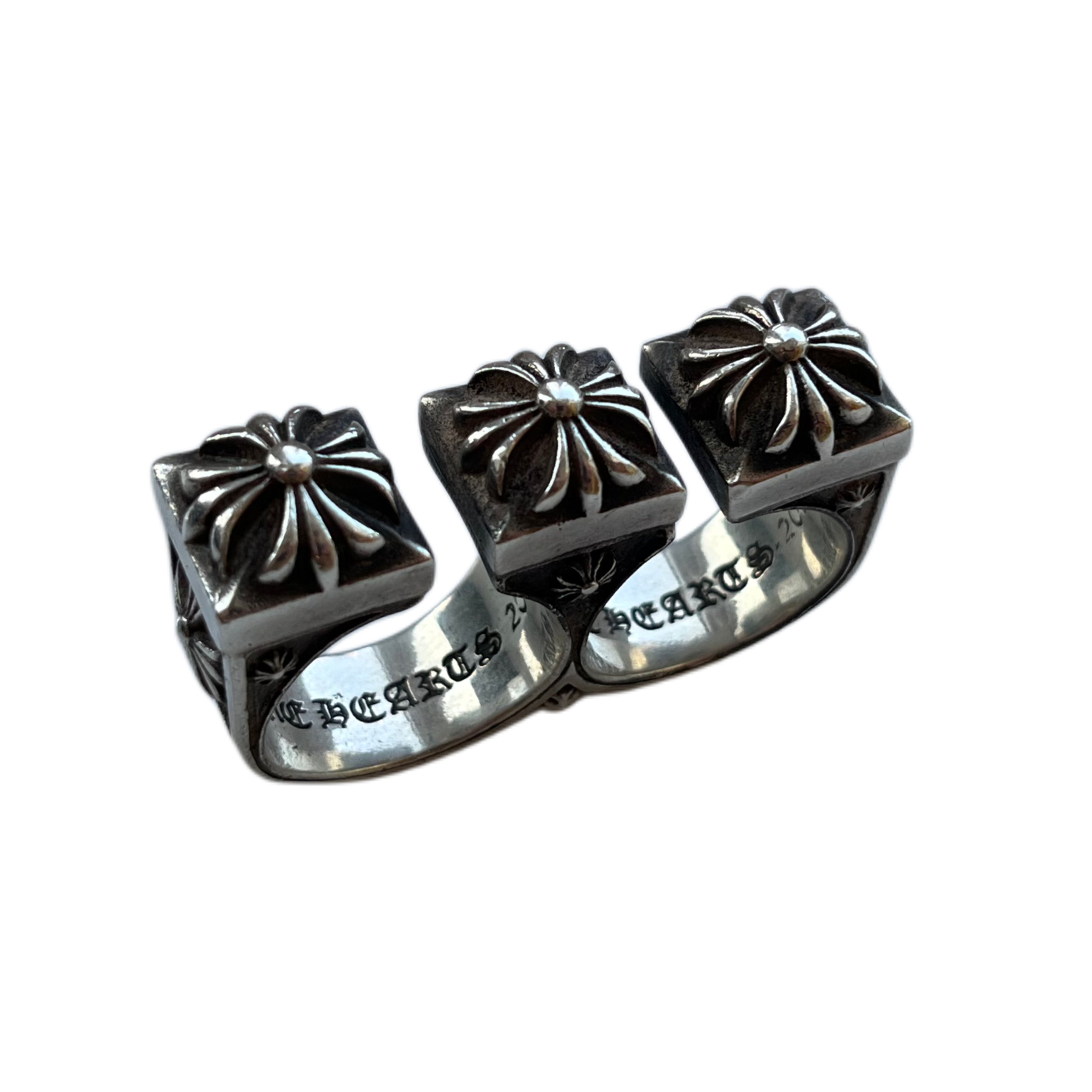 Chrome Hearts double knuckle ring