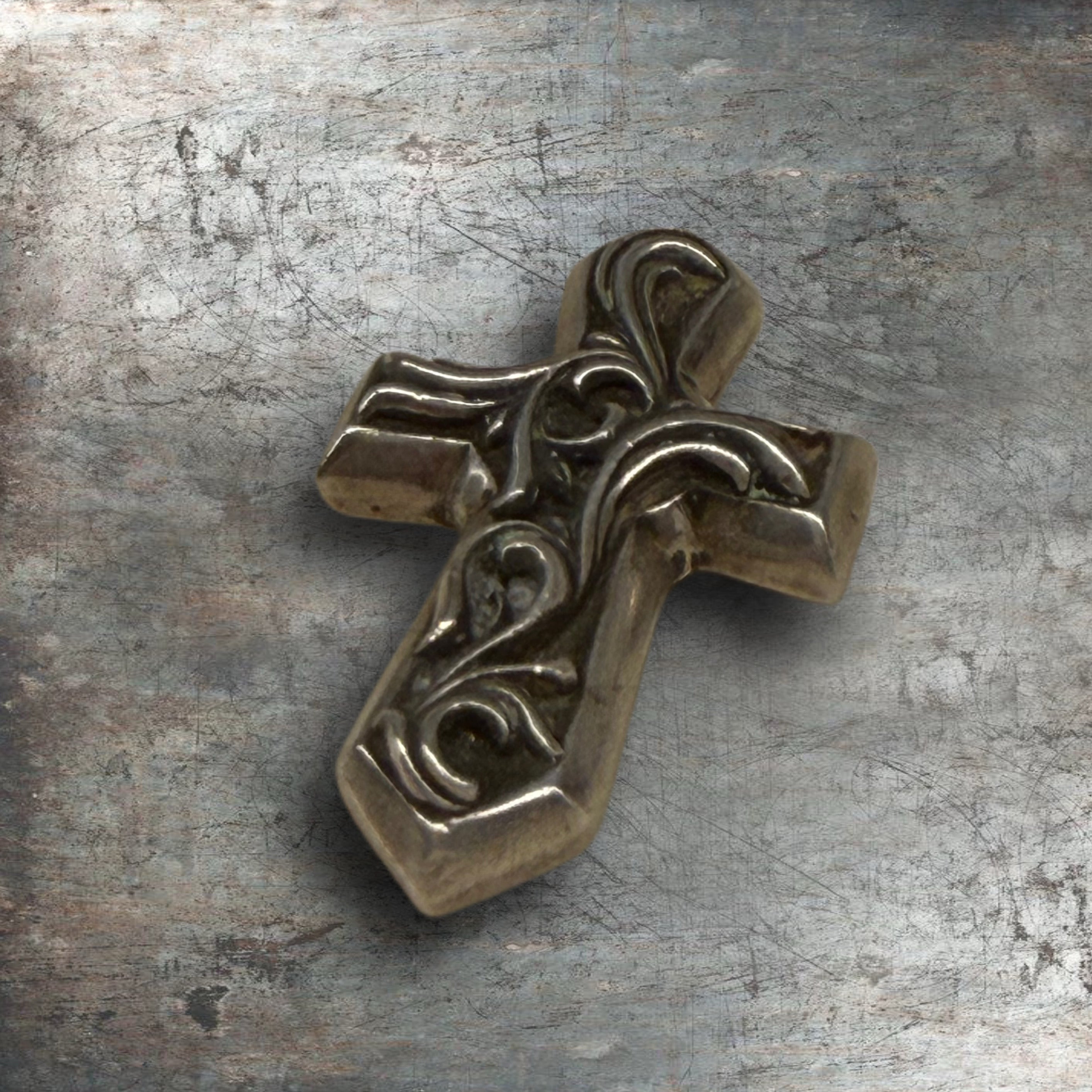 Chrome Hearts Vulcan Cross Pendant 925 Silver (1998)