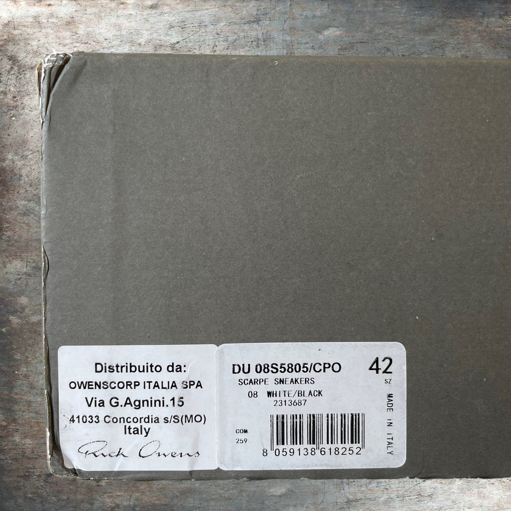 Rick Owens Dunks – Size 42