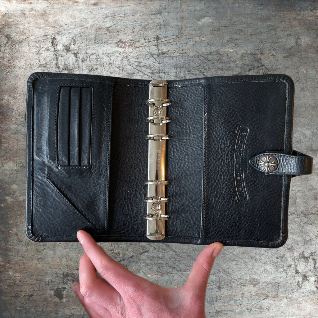 Chrome Hearts Leather Cross A6 Notebook