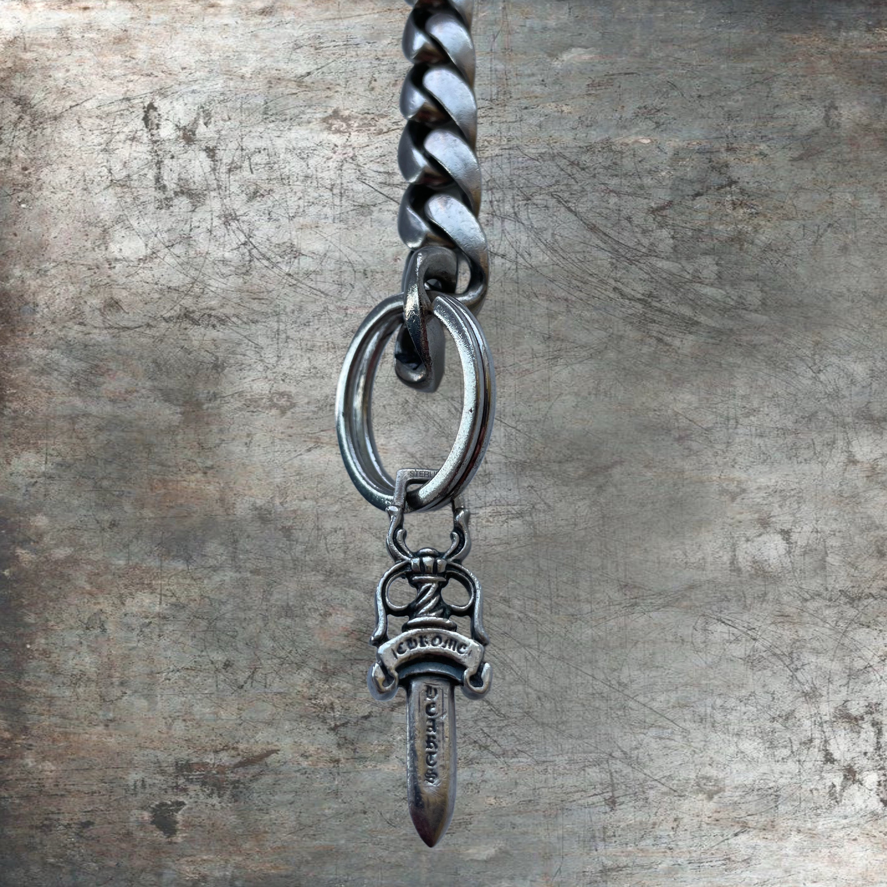 Chrome Hearts Long Classic Keychain .925 Silver
