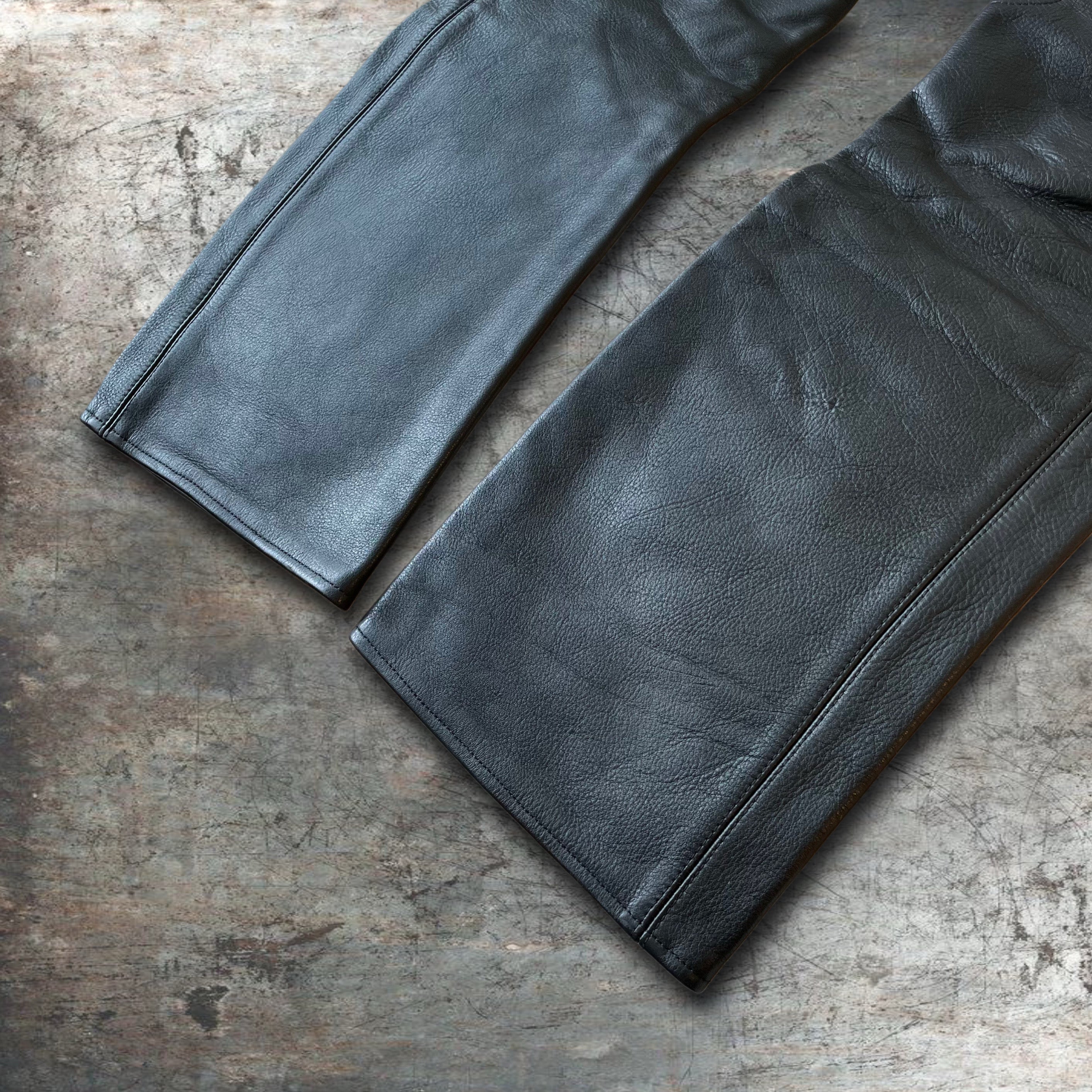 Chrome Hearts Fleur Knee Leather Pants  Size 28