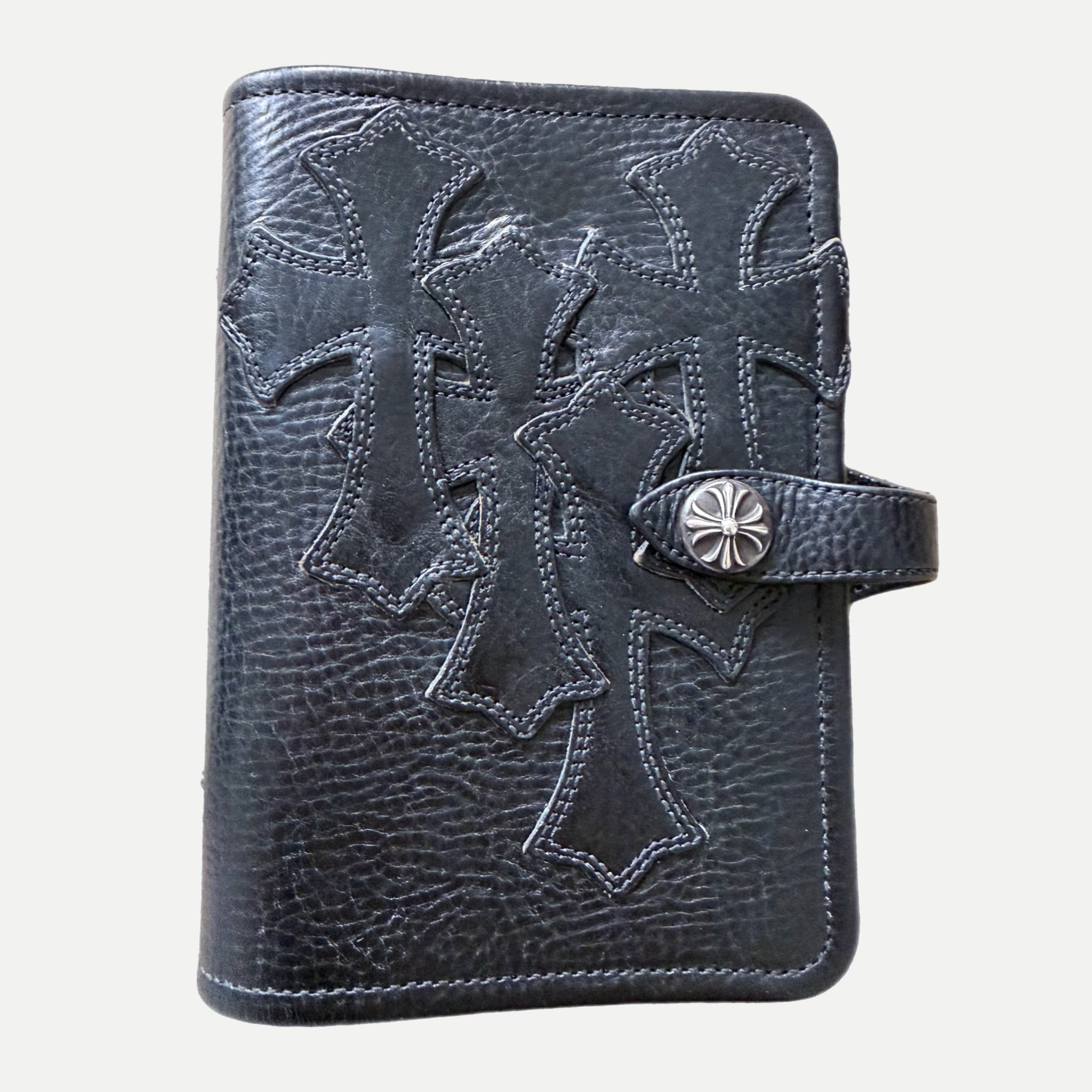 Chrome Hearts Leather Cross A6 Notebook
