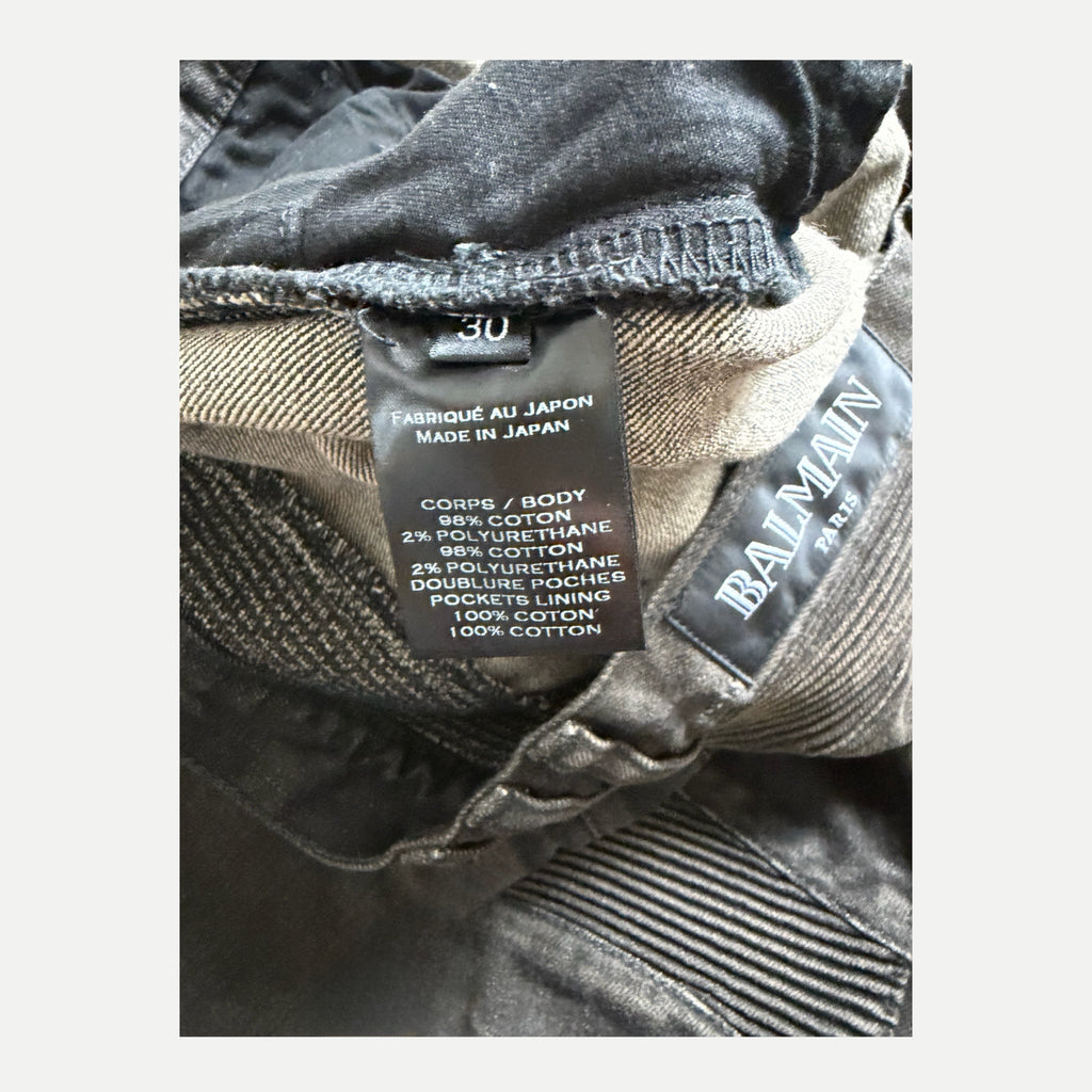 Balmain Moto Biker Jean