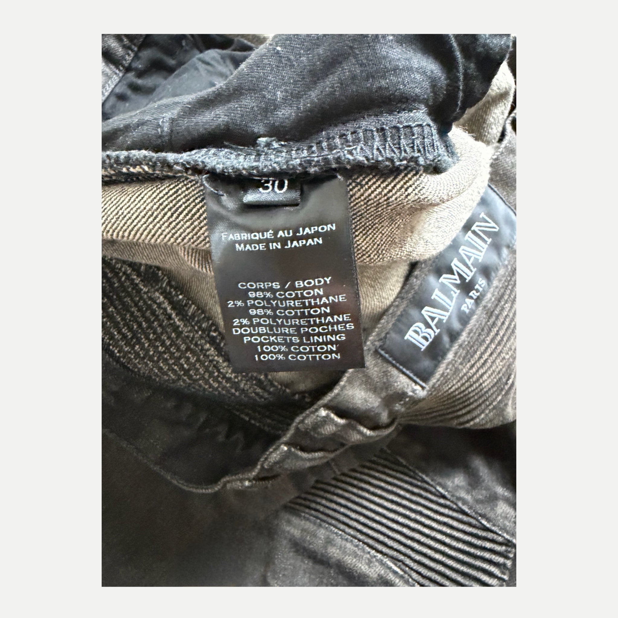 Balmain Moto Biker Jean