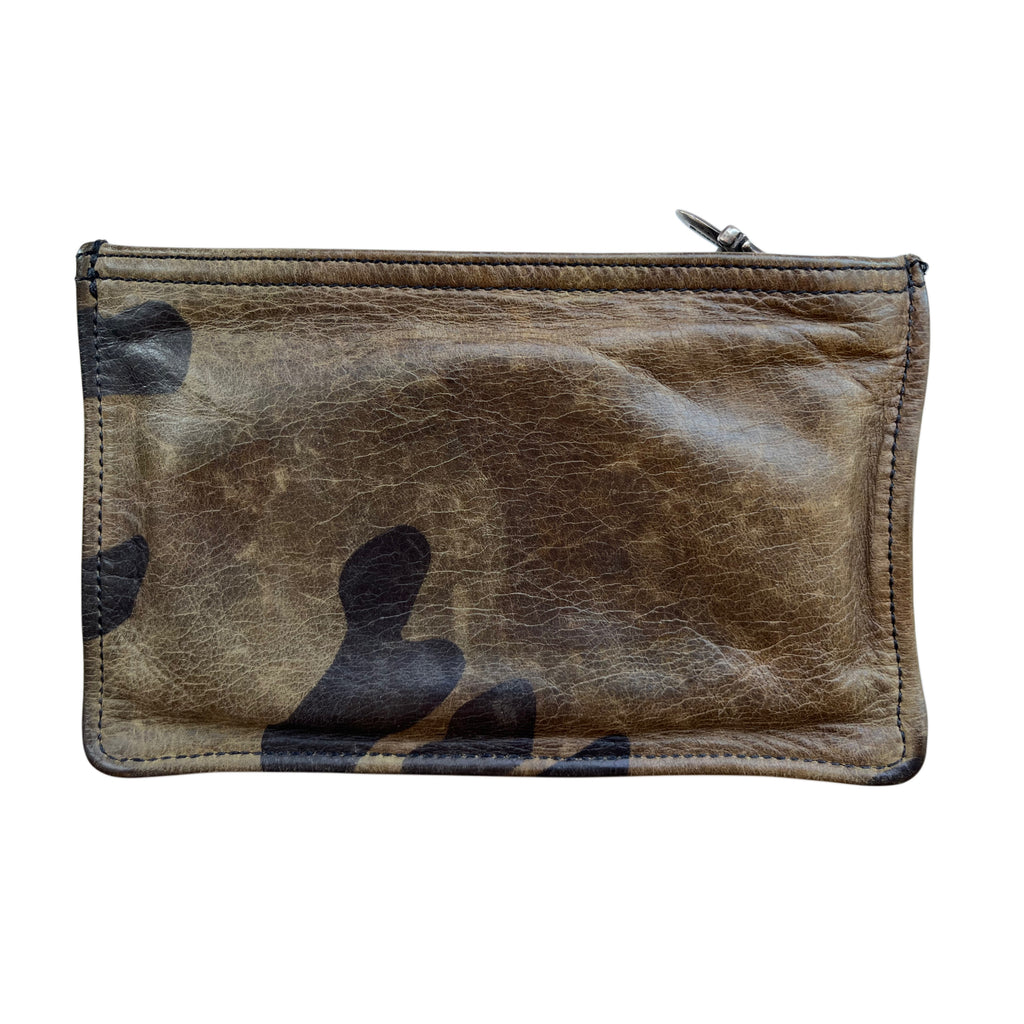 Chrome Hearts Camo Dagger Zip Coin Wallet