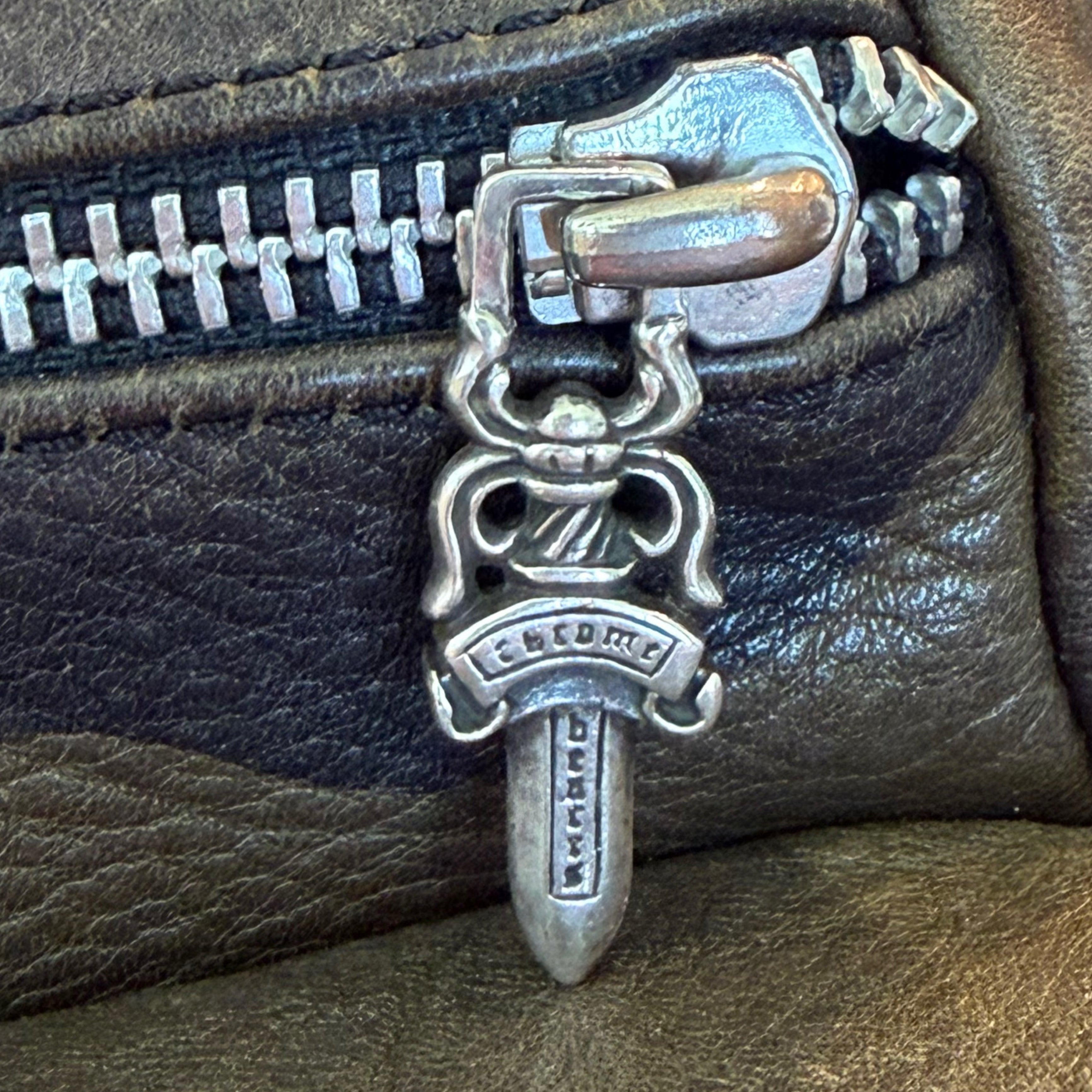 Chrome Hearts Camo Dagger Zip Coin Wallet