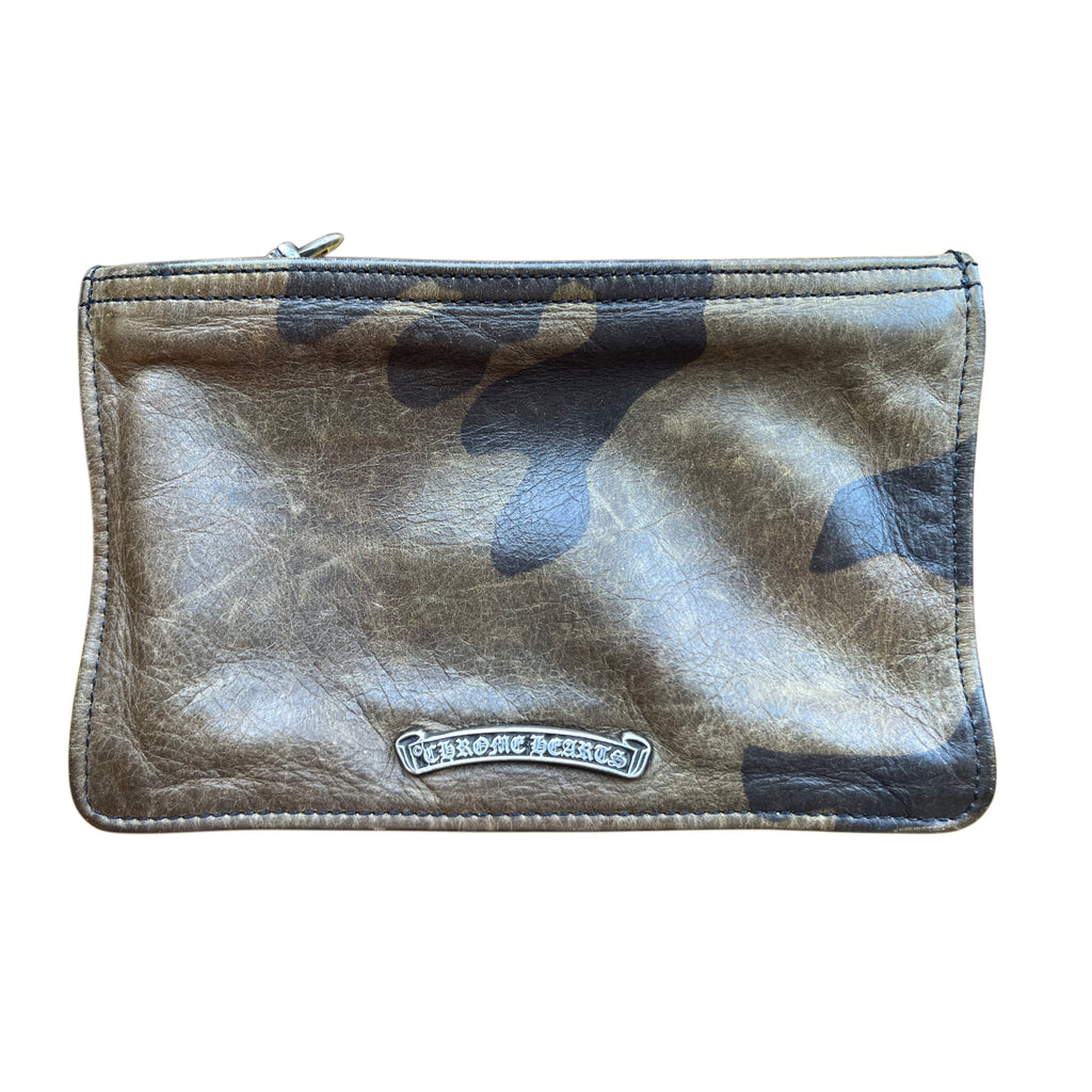 Chrome Hearts Camo Dagger Zip Coin Wallet