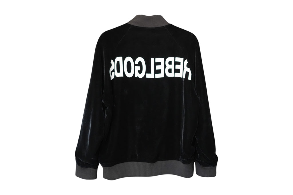 UNDERCOVER AW2002 REBELGODS Velour Bomber Jacket