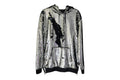Balmain FW19 Silver Sequin Side Zip Hoodie