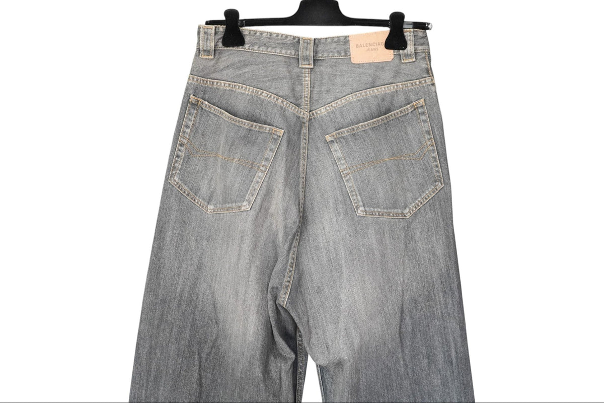 Balenciaga Charms Baggy Wide Leg Jeans