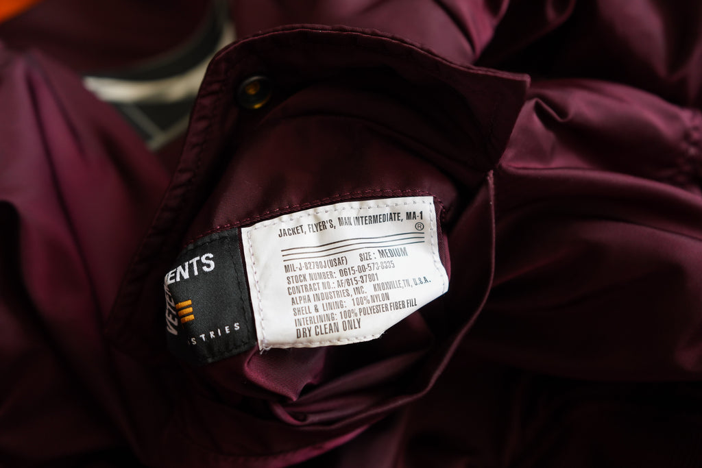 Vetements AW18 Reversible Racing Bomber Jacket