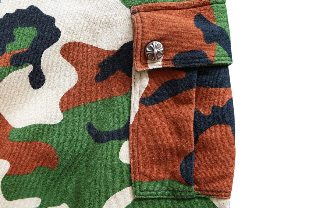 Chrome Hearts Matty Boy Caution Camo Cargo Sweatpants