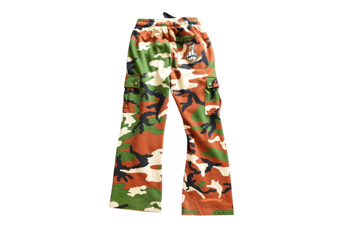 Chrome Hearts Matty Boy Caution Camo Cargo Sweatpants