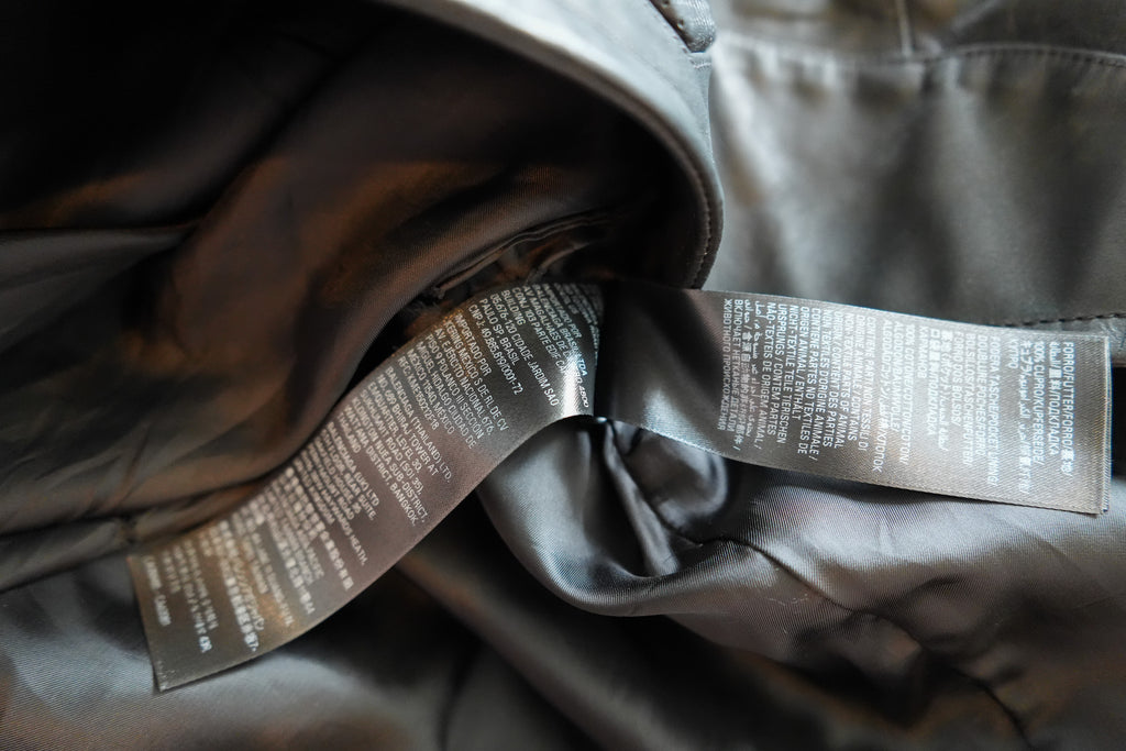 Balenciaga Laminated Bullskin Leather Biker Jacket
