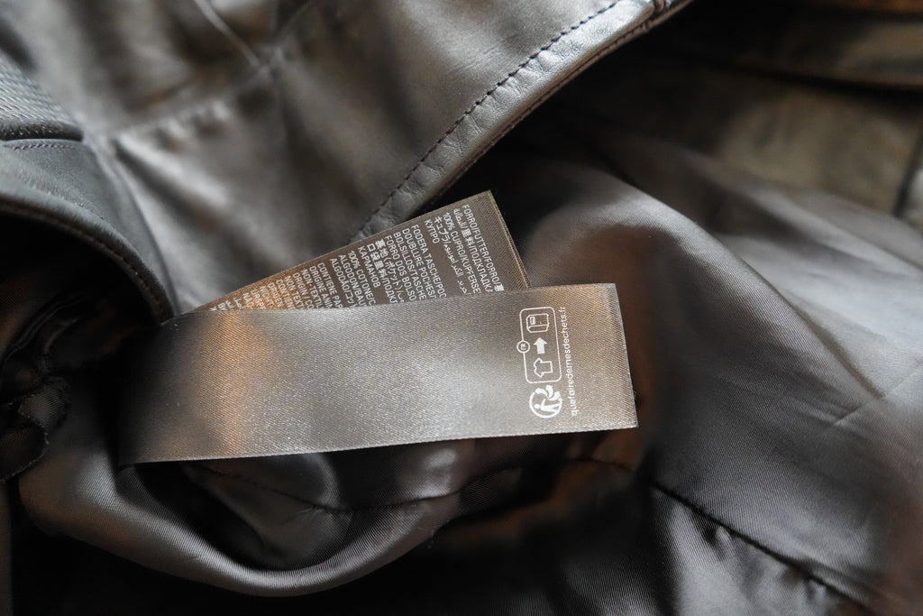 Balenciaga Laminated Bullskin Leather Biker Jacket