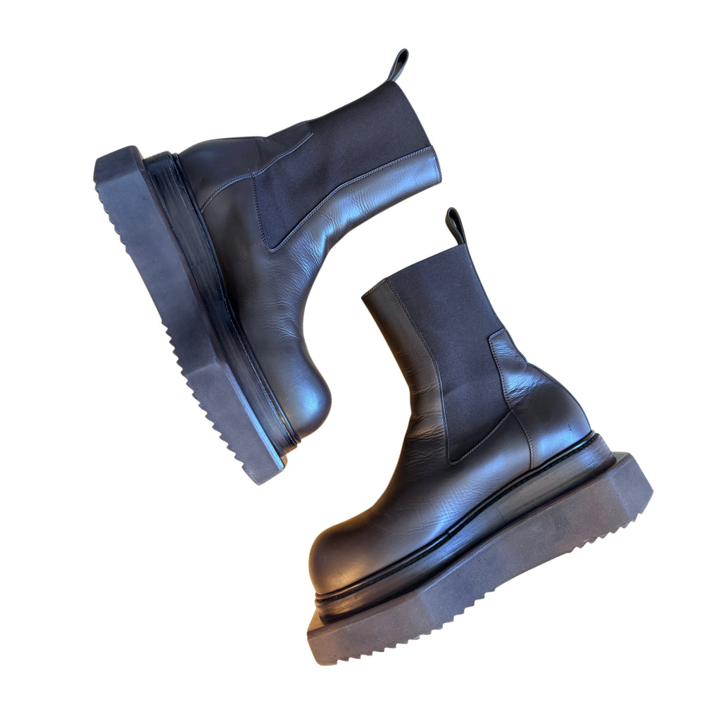 Rick owens Brown Beetle Turbo Cyclops Boots