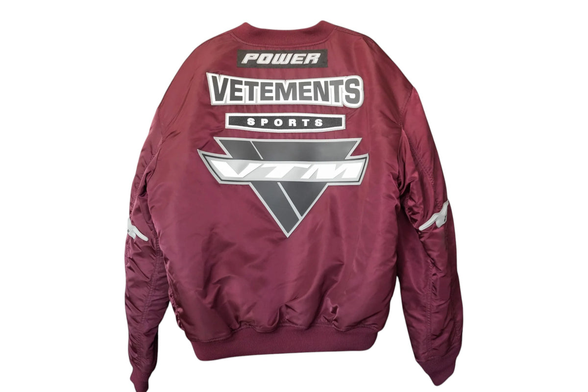 Vetements AW18 Reversible Racing Bomber Jacket