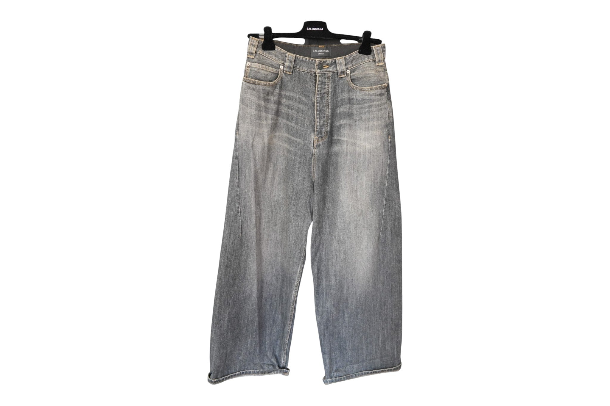 Balenciaga Charms Baggy Wide Leg Jeans